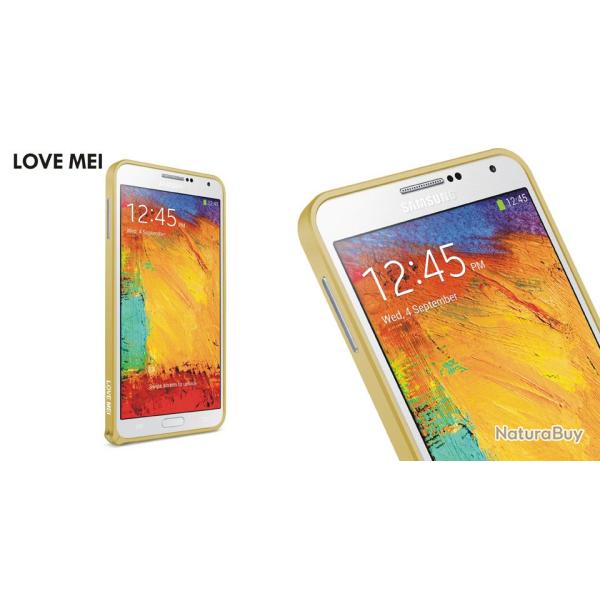 LOVE MEI Coque Bumper Aluminium Ultra Leger pour iPhone Samsung, Couleur: Or Gold 4, Smartphone: Sa