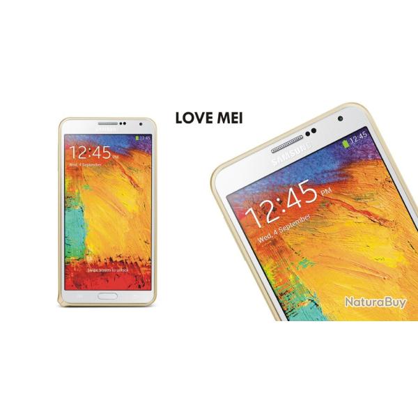 LOVE MEI Coque Bumper Aluminium Ultra Leger pour iPhone Samsung, Couleur: Champagne 6, Smartphone: