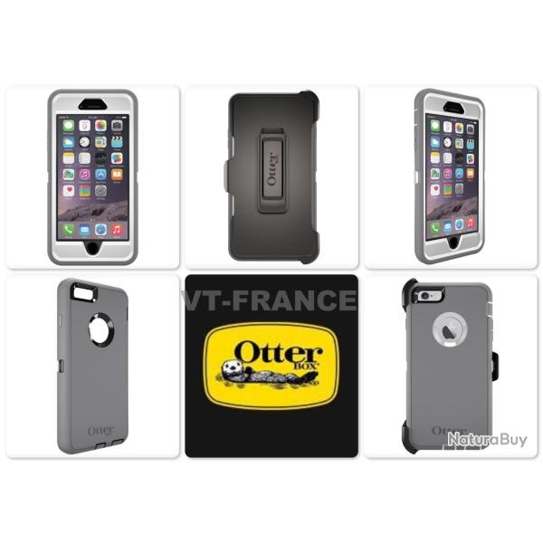 Coque Anti Choc Otterbox Defender pour iPhone, Couleur: Glacier Gris / Blanc , Smartphone: iPhone 6