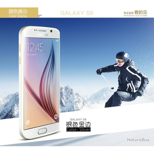 LOVE MEI Hippocampal Coque Bumper Aluminium Ultra Leger-Bleu Blue 1-Galaxy S6 G920