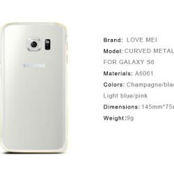 LOVE MEI Hippocampal Coque Bumper Aluminium Ultra Leger-Blanc White-Galaxy S6 G920 20260729082502