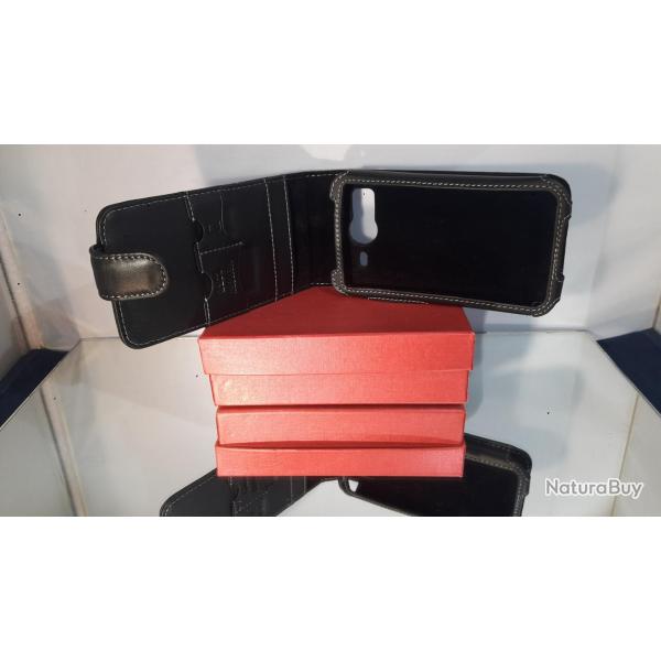 Coque Etui Cuir pour Samsung HTC iPod iPhone, Smartphone: Galaxy S i9000 i9008