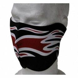 Demi masque n&eacute;opr&egrave;ne flamme rouge Dmoniac