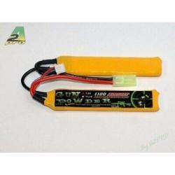 Batterie lipo double baton-7,4 v-1100 mah