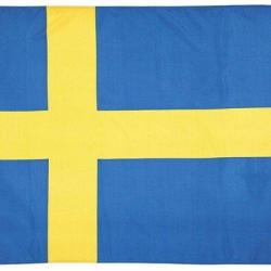 Drapeau Su&eacute;dois en Tissu - Dimensions : 90 x 150 cm