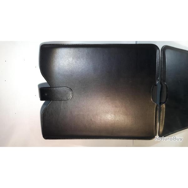 Etui Housse Cuir pour Tablette, Couleur: Noir