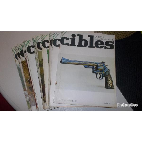 Lot de 15 revues cibles de 1972 a 1975 collector