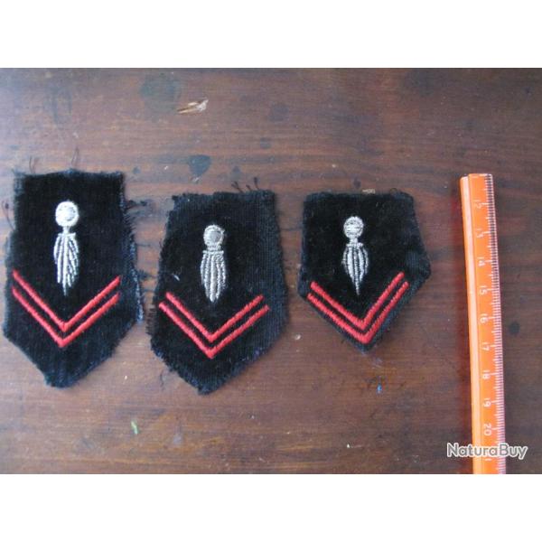 3 Patchs �cussons tissus