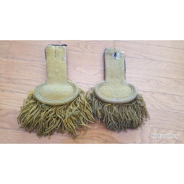 Paire Epaulettes jaune