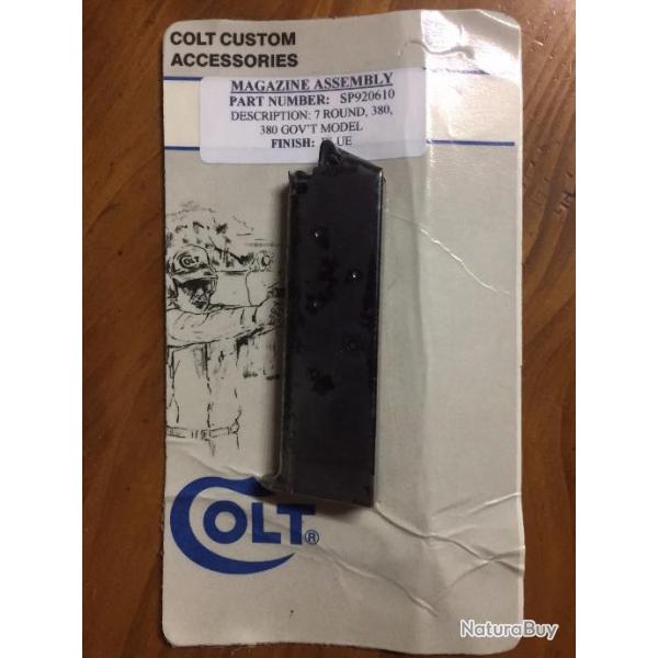 chargeur COLT  government cal: 380