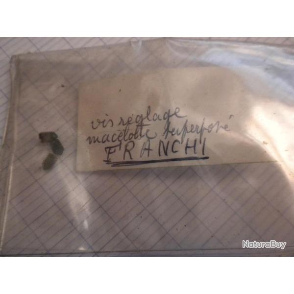 VENDU PAR CUIRASSIER11 VIS DE REGLAGE MACELOTTE SUPERPOSE CANON  DE FUSIL SUPERPOSE  FRANCHI CAL 12