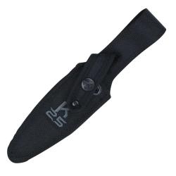 Couteau de botte K25 manche caoutchouc lame acier inox 12,5cm