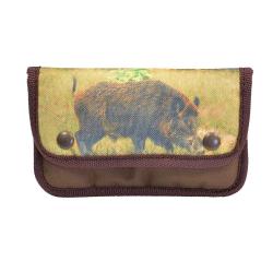 Etui 10 balles fermeture pression motif sanglier