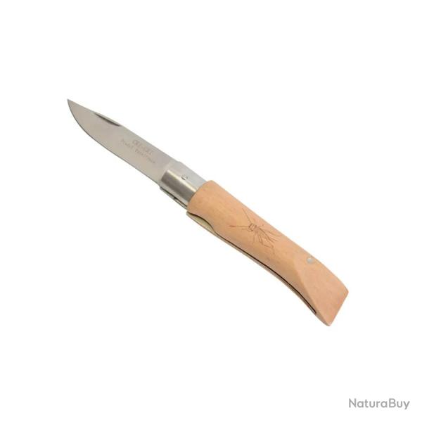 Couteau Pliant Montagnard lame 9cm manche bois vernis