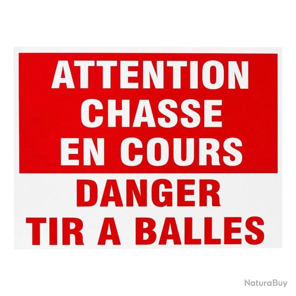 Panneau Danger chasse en cours Akilux 60 � 40 cm