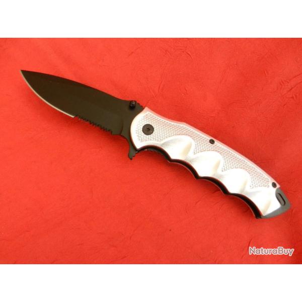 Couteau de poche tactique combat police pompier militaire intervention