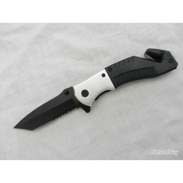 Couteau de poche  tactique combat survie chasse police pompier militaire intervention gendarmerie