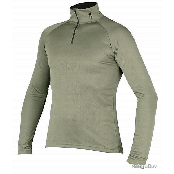 T SHIRT MANCHES LONGUES TRANSITIVE VERT BROWNING