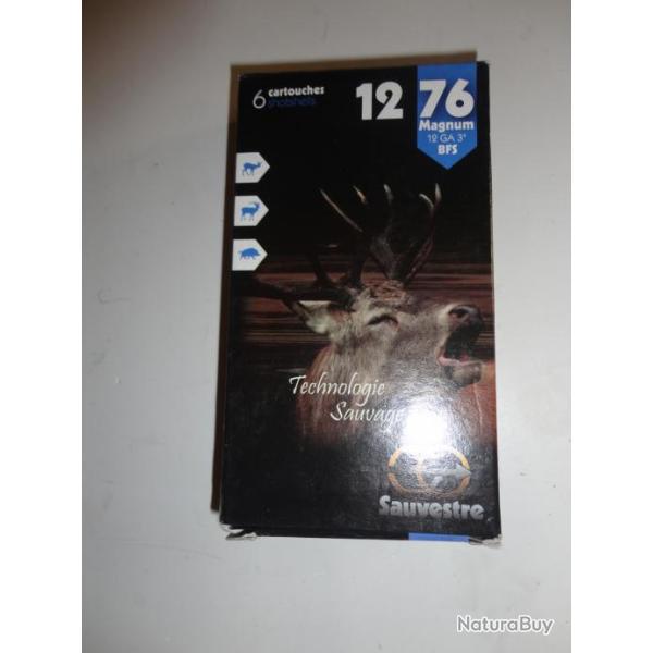 Cartouches a balle Sauvestre cal.12/76