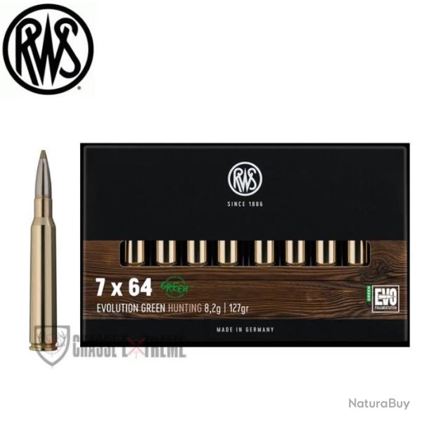 20 Munitions RWS Cal 7X64 127Gr Evo Green