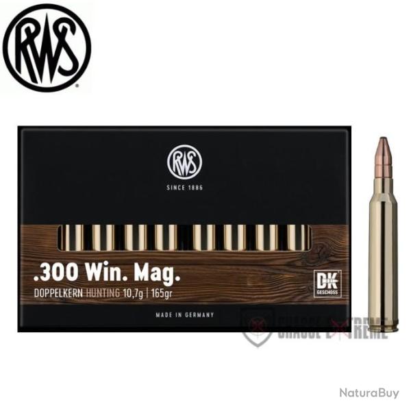 20 Munitions RWS cal 300 Win Mag 165gr DK