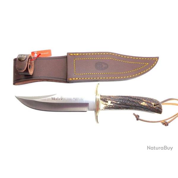 Magnifique POIGNARD MUELA ( Mod. Bowie 16 cm  ) avec son �tui Cuir
