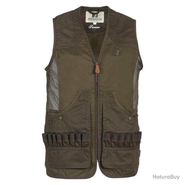 GILET DE CHASSE PERCUSSION SAVANE  TAILLE M