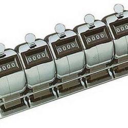 Compteur m&eacute;tal quintuple