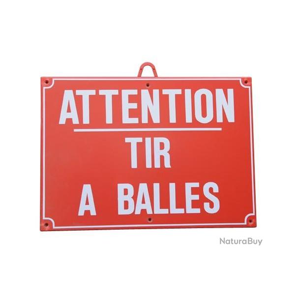 Panneau attention tir � balles