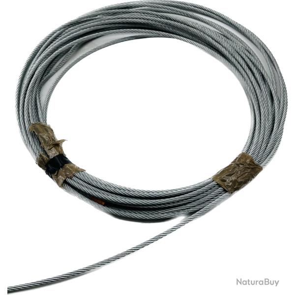 C�ble acier en couronne 6mm