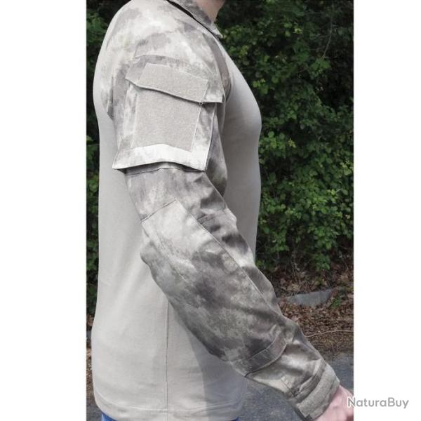 Chemise de combat militaire tactical trooper - marron / beige