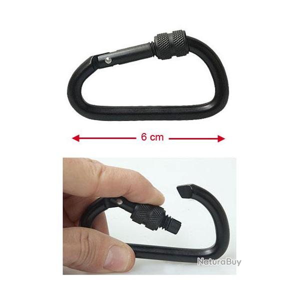 Lot de mousquetons 6 cm