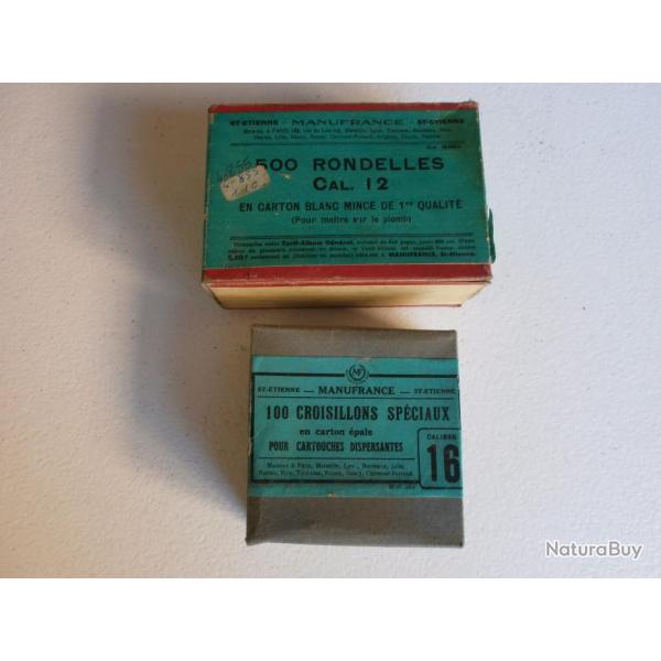 MANUFRANCE UNE BOITE DE CROISILLONS ET UNE BOITE D'OBTURATEURS