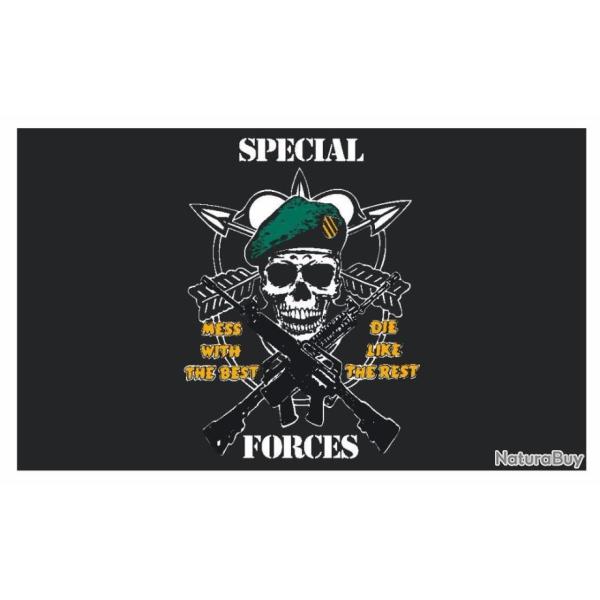 Drapeau avec renfor en nylon US Sp�cial Forces  de 150 x 90