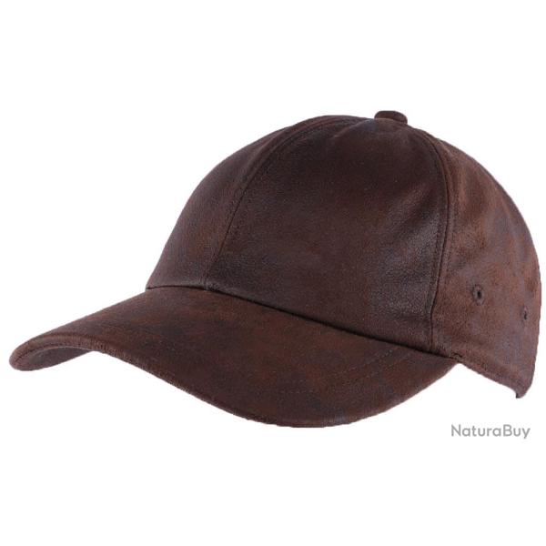 Casquette simili Cuir Marron Beaver Aussie Apparel Taille unique Marron