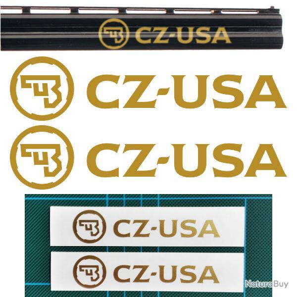 2x CESKA ZBROJOVKA USA, CZ USA Vinyle Autocollant pour canon. 11 couleurs et 3 tailles au choix