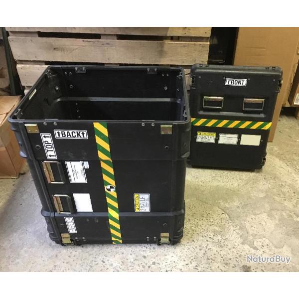 ORIGINAL AUTHENTIQUE US ARMY ECS CASE TYPE PELICAN PELICASE BOX WATERPROOF BLACK EX CONDITION !!