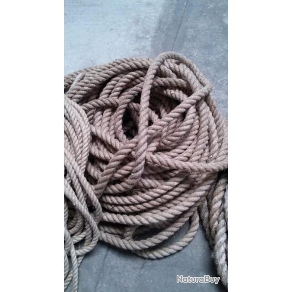 CORDE CHANVRE TORSADE DIAMETRE 26mm