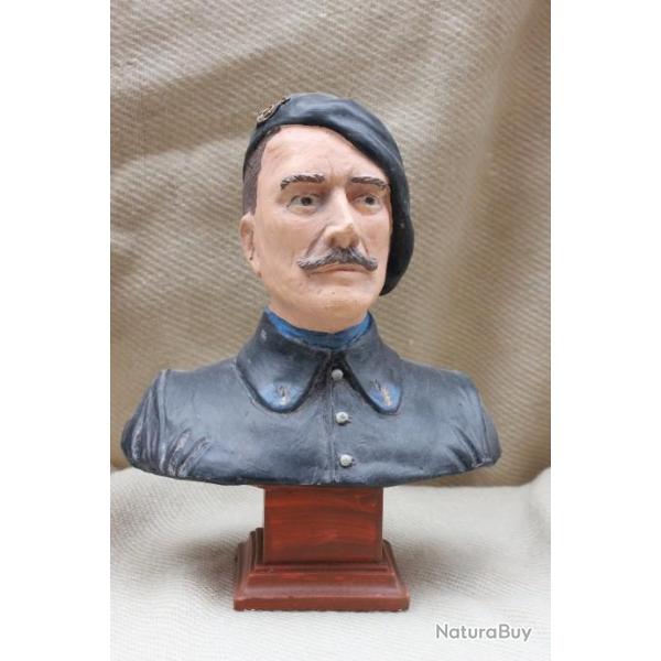 Buste d'un Chasseur Alpin Fran�ais de 14 ( Fabrication artisanale Fran�aise)