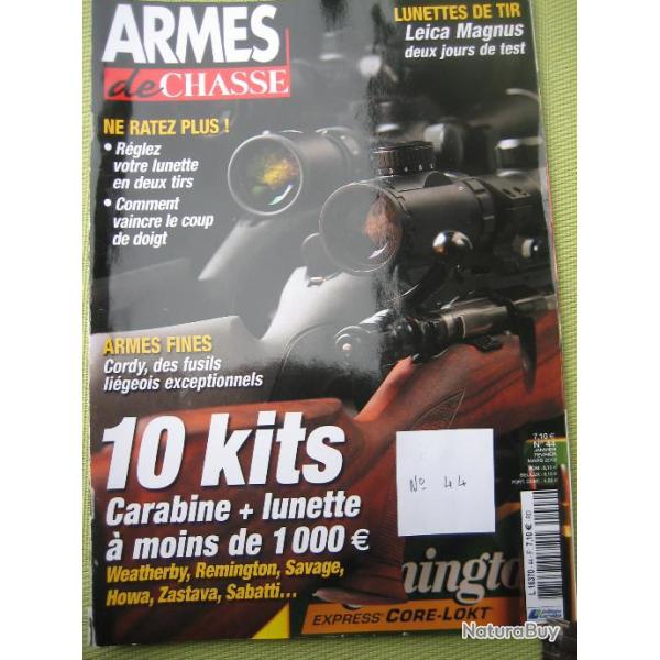 Revue  Armes  de  chasse  No  44  .