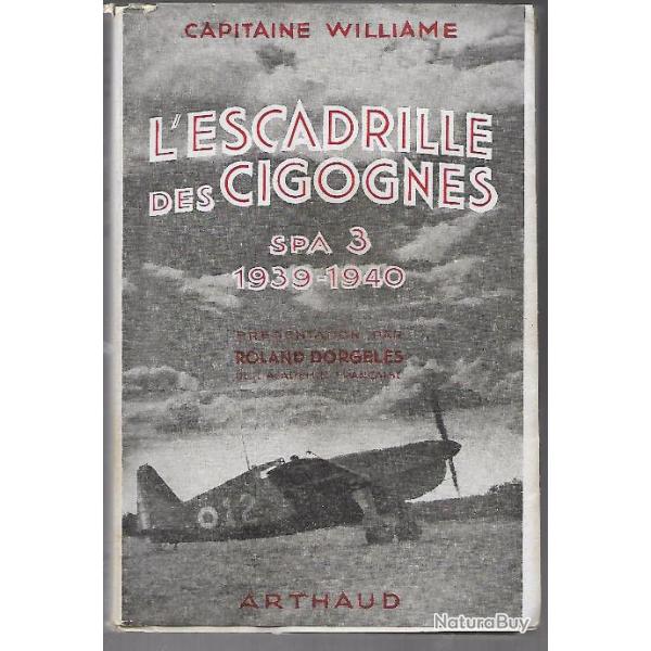 Aviation. l'escadrille des cigognes . spa 3 ,1939- 1940 superbe �tat