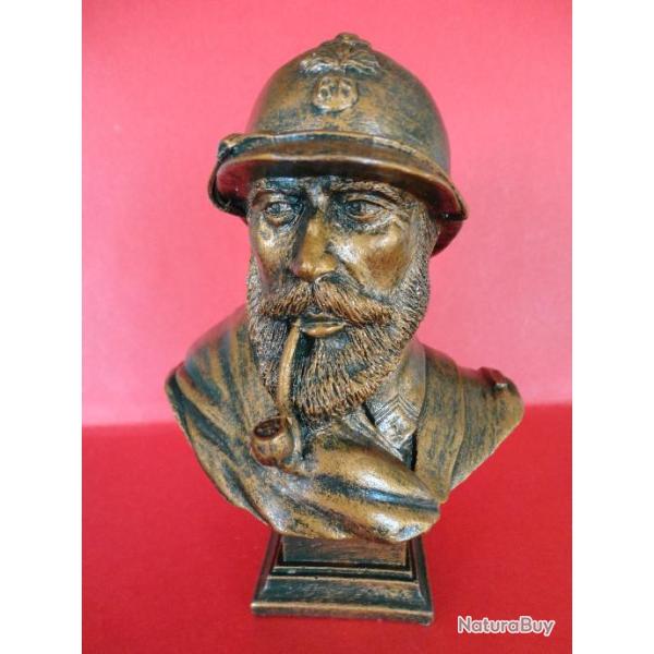 Buste poilu 14/18, Bronze