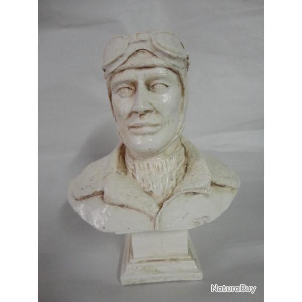 Buste aviateur US 39/45, pierre