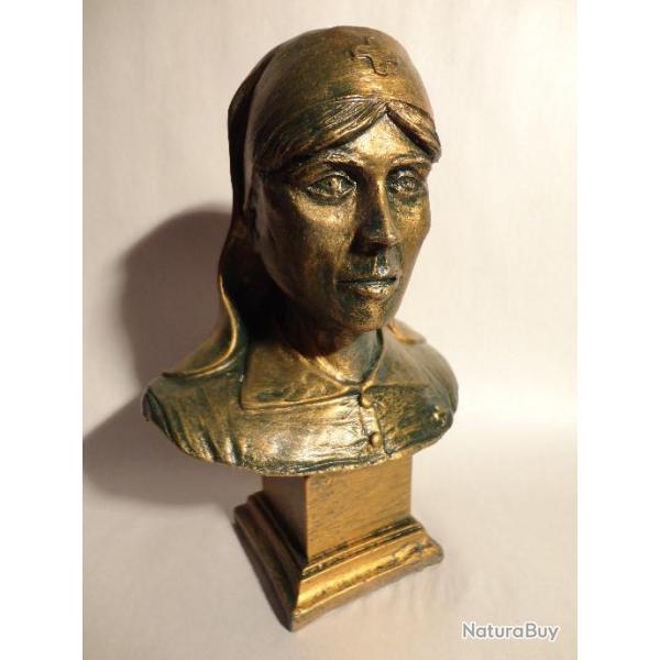 Buste infirmi�re 14/18, Bronze