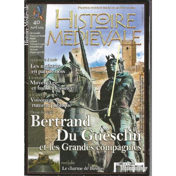 histoire m�di�vale n�40 , noyers sur serein maisons pan de bois , bertrand du guesclin,