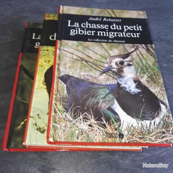 Lot de 3 livres de la collection du chasseur