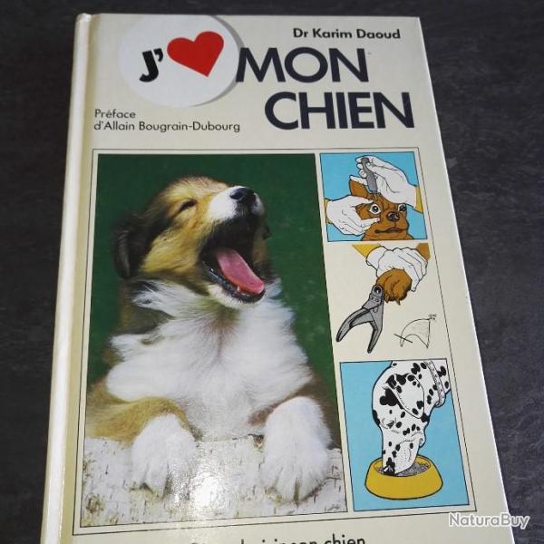 livre  j'aime mon chien
