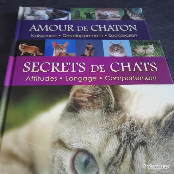 Lot de 2 livres le chat