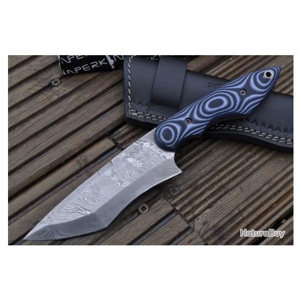 DAMAS COUTEAU DE CHASSE - MANCHE MICARTA