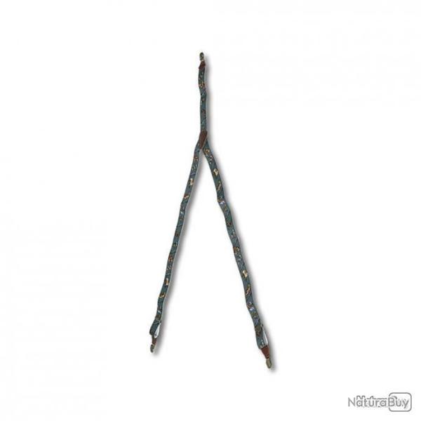 La BRETELLE R. en CUIR+CLIPS N. GREEN M. HUNT